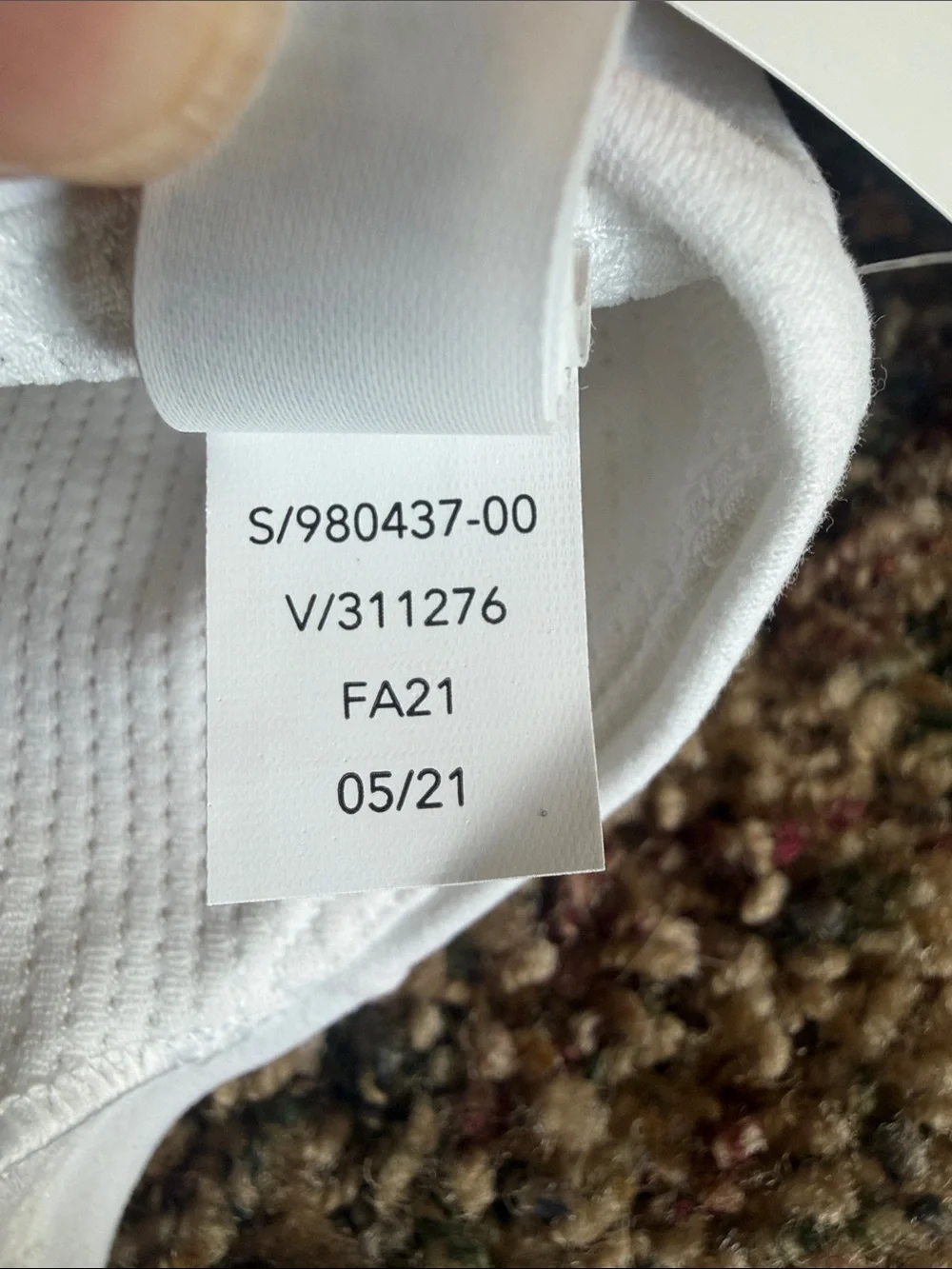 Athleta Girl White Textured Racerback Sports Bra